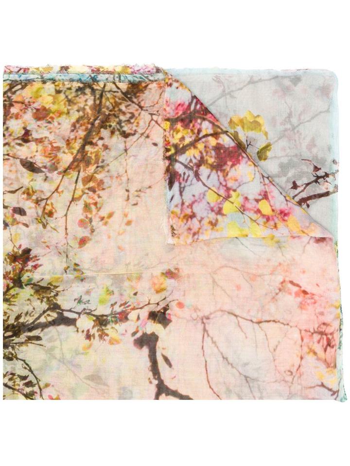 Faliero Sarti Floral Printed Scarf - Neutrals