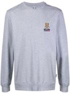 Moschino Embroidered Logo Long-sleeve T-shirt - Grey