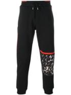 Mcq Alexander Mcqueen Leopard Print Panel Track Pants, Men's, Size: Xxl, Black, Cotton