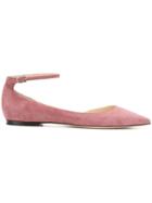 Jimmy Choo Lucy Ballerina Shoes - Pink & Purple