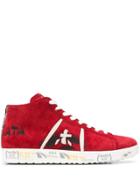 Premiata Tayld High Top Sneakers - Red