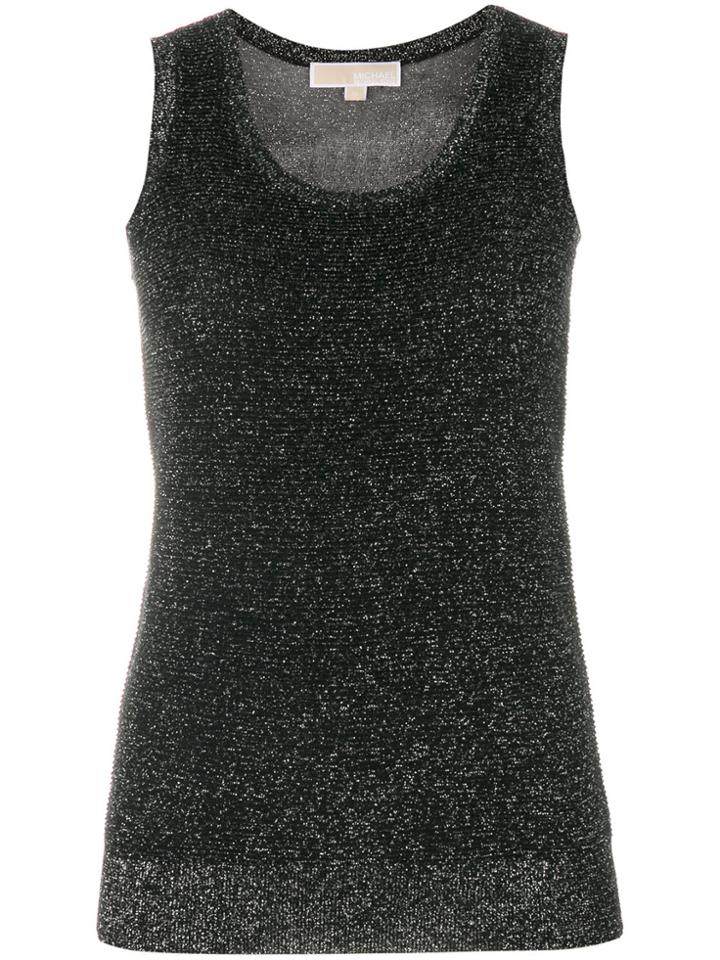 Michael Michael Kors Glitter Tank Top - Black