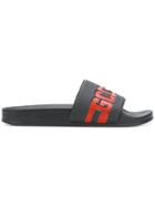 Gcds Logo Pool Sliders - Black