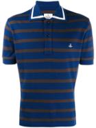 Vivienne Westwood Classic Striped Polo Shirt - Blue
