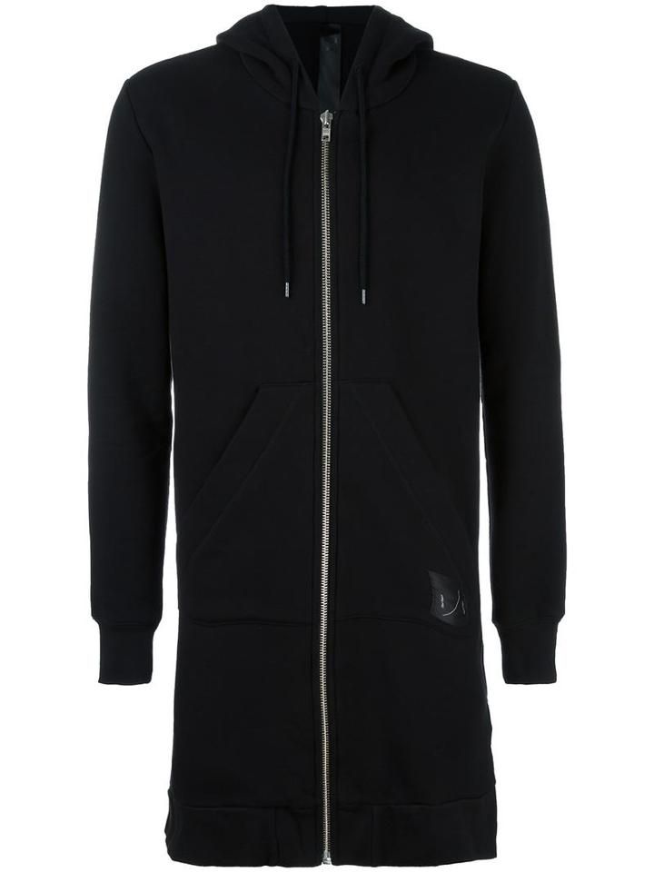 Odeur 'circle' Long Hoodie, Adult Unisex, Size: Medium, Black, Cotton