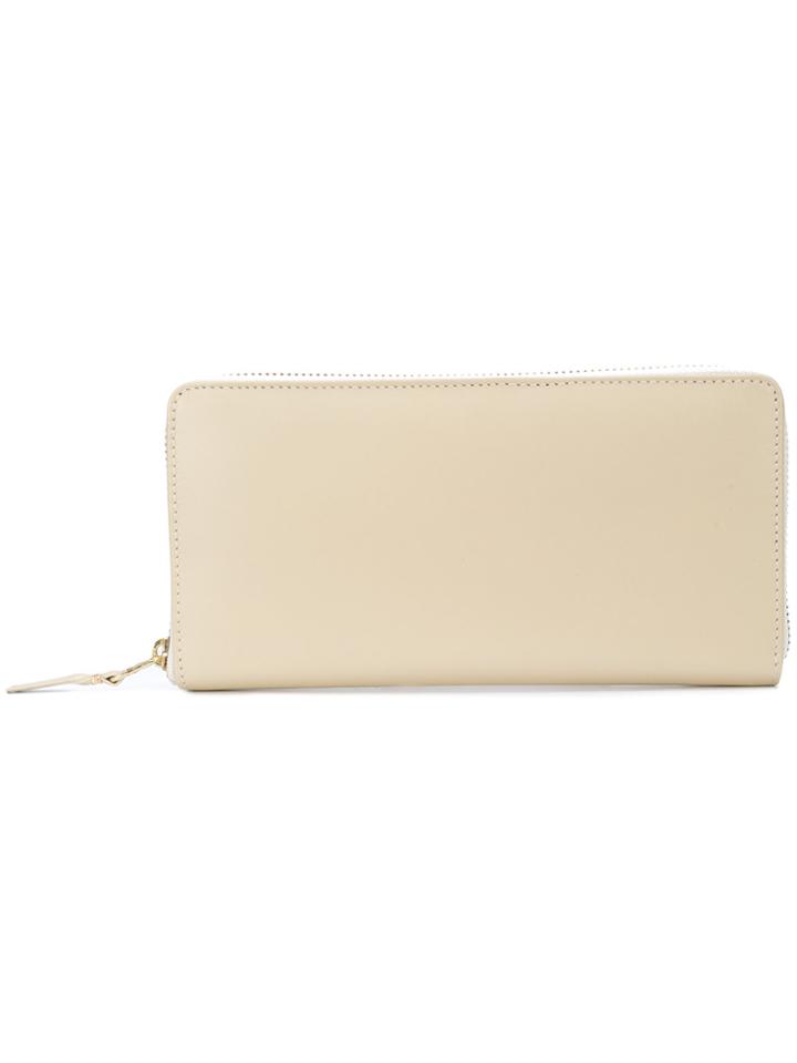 Comme Des Garçons Play Zip-around Continental Wallet - White