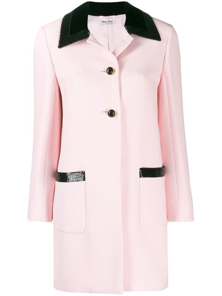 Miu Miu Longline Tailored Blazer - Pink