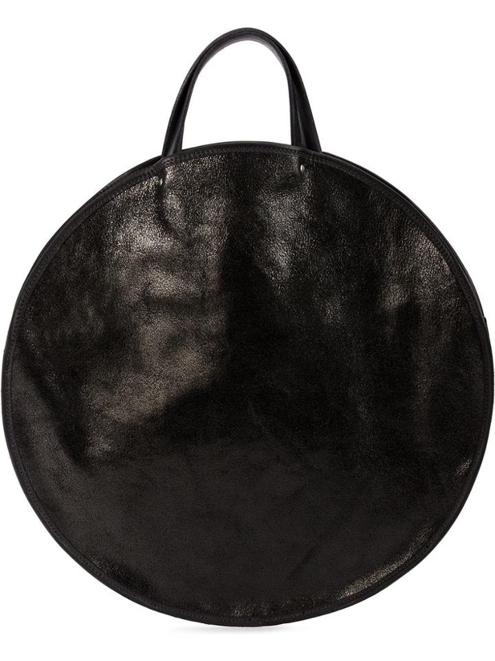 Guidi Round Tote Bag - Black