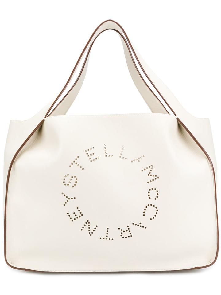 Stella Mccartney Stella Logo Tote Bag - White