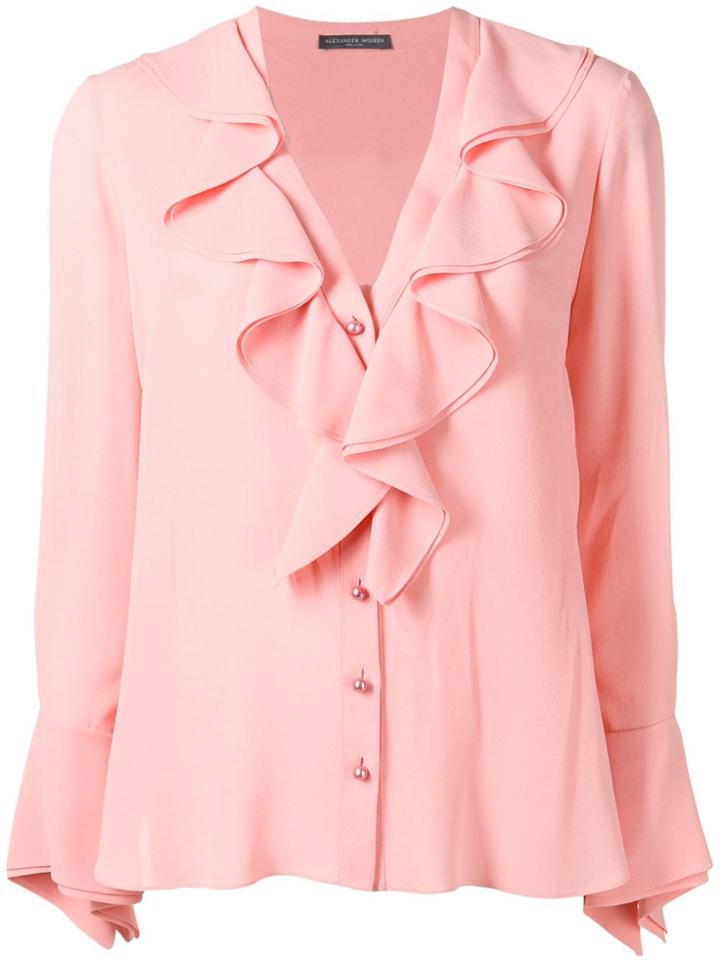 Alexander Mcqueen Ruffled Blouse - Pink