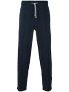 Brunello Cucinelli Drawstring Track Pants, Men's, Size: Medium, Blue, Cotton/polyamide