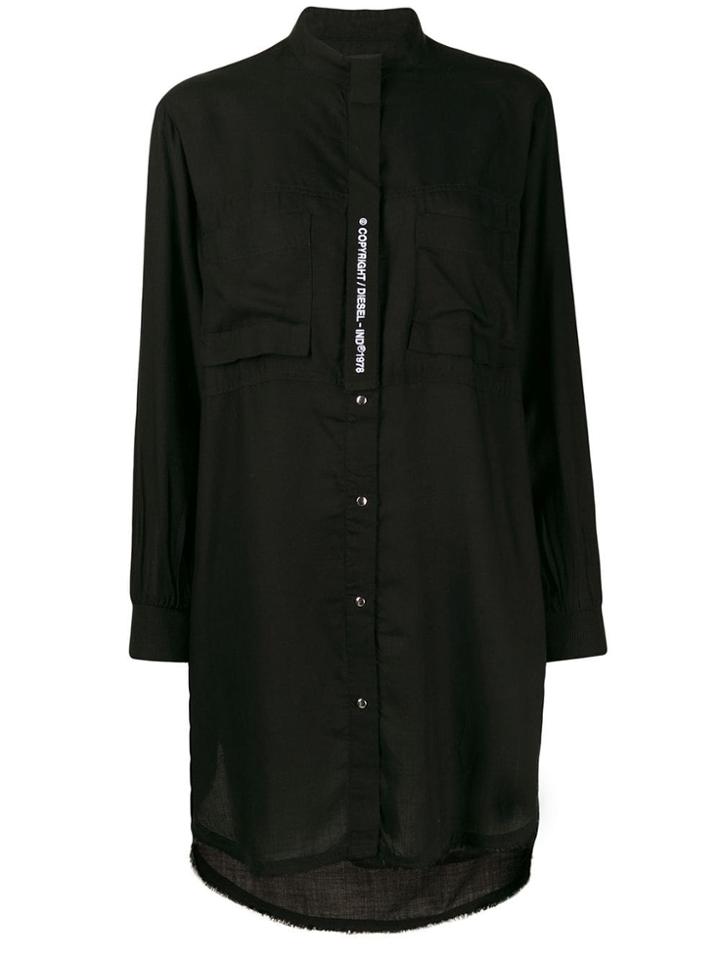 Diesel Chemisier Shirt Dress - Black
