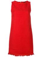Ermanno Scervino Sleeveless Tweed Dress - Red