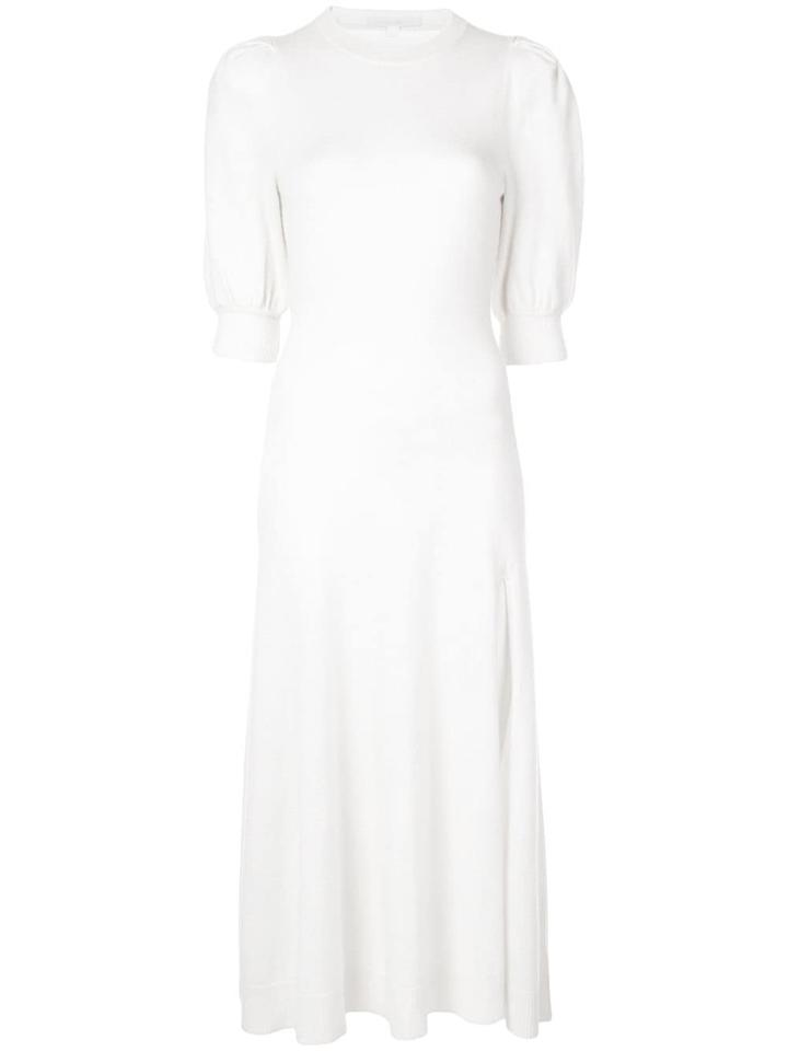 Jonathan Simkhai Midi Dress With Front Slit - White