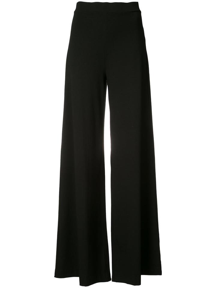 Getting Back To Square One - Wide-leg Trousers - Women - Spandex/elastane/viscose - M, Black, Spandex/elastane/viscose