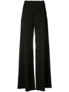 Getting Back To Square One - Wide-leg Trousers - Women - Spandex/elastane/viscose - M, Black, Spandex/elastane/viscose