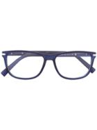 Ermenegildo Zegna - Square Frame Glasses - Men - Acetate/metal - 55, Blue, Acetate/metal