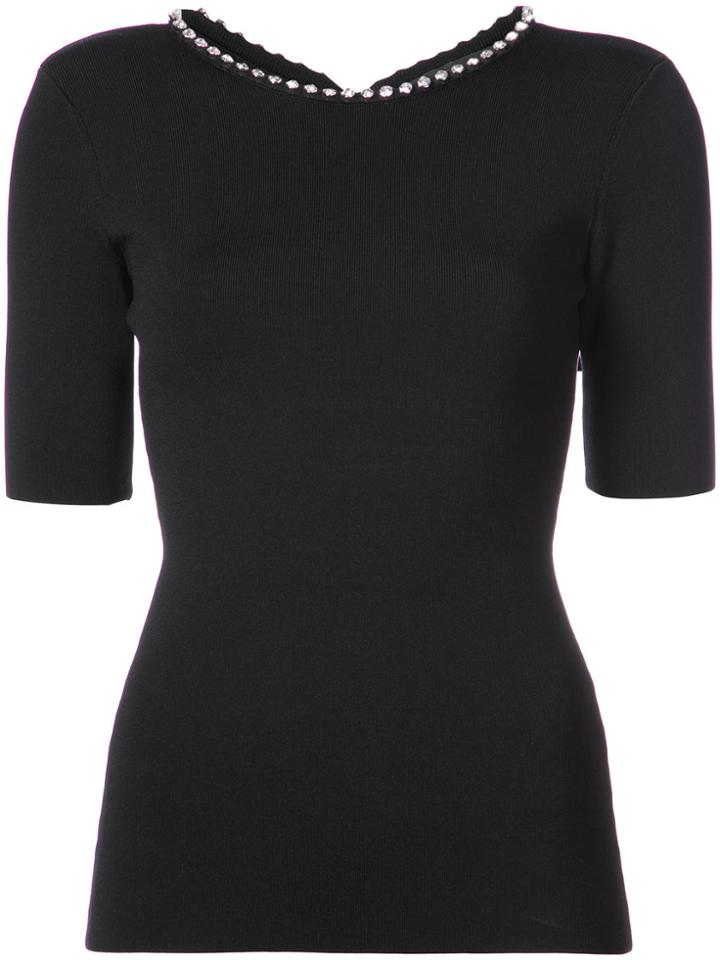 Alexander Wang Round Neck Top - Black