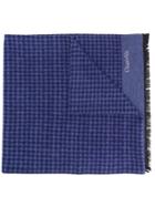 Church's Houndstooth Print Scarf - Blue