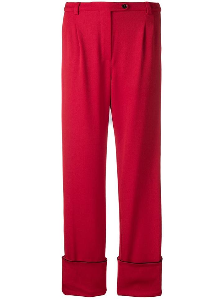 Stine Goya Straight-leg Trousers - Red