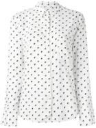 Ps By Paul Smith Printed Shirt, Women's, Size: 40, White, Rayon
