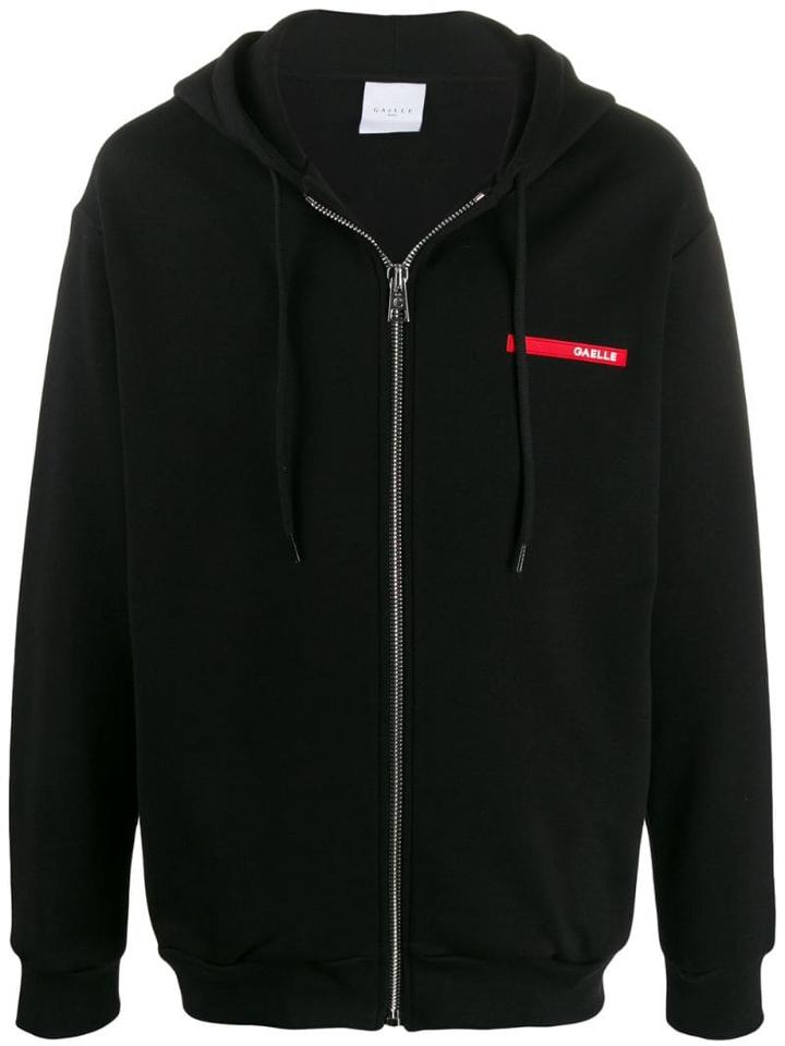 Gaelle Bonheur Hooded Zip Up Jacket - Black