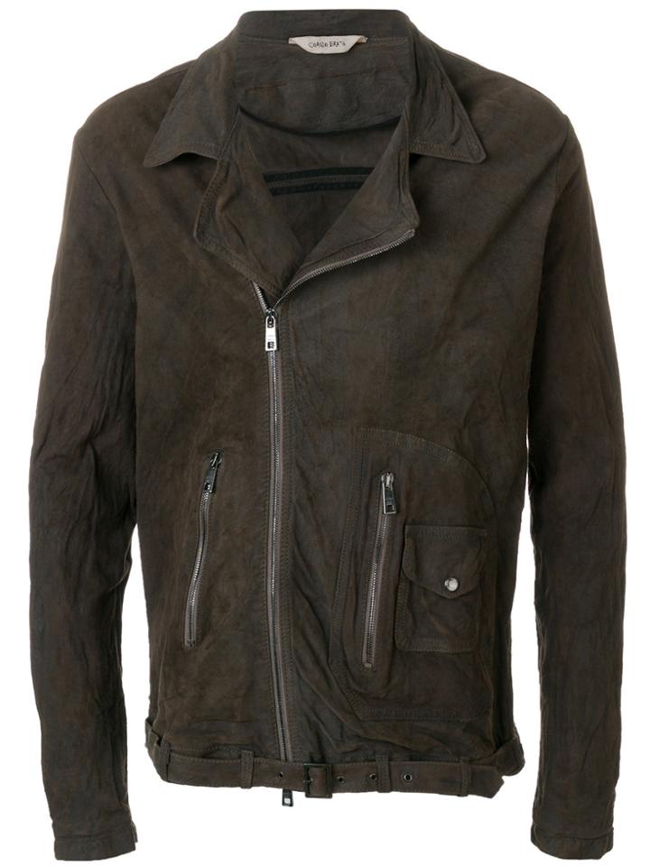 Giorgio Brato Zipped Biker Jacket - Brown