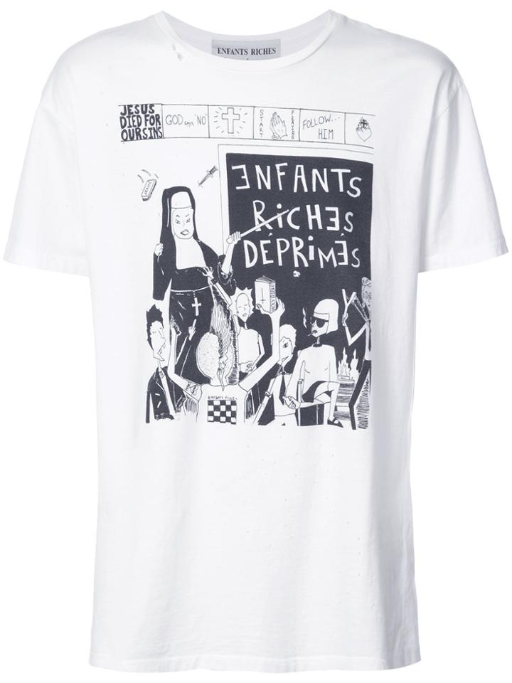 Enfants Riches Déprimés Printed T-shirt - White