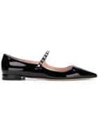 Miu Miu Mary Jane Ballerinas - Black