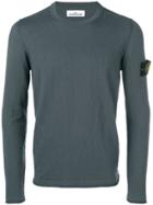 Stone Island Fine Knit Crewneck Sweater - Grey