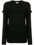 Michael Michael Kors Frill Trim Top - Black