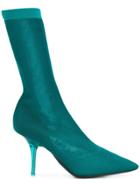 Yeezy Transparent Heel Sock Boots - Blue