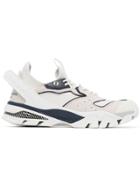 Calvin Klein 205w39nyc White And Navy Blue Carlos 10 Mesh And Leather
