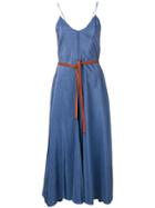 Forte Forte Spaghetti Strap Dress - Blue