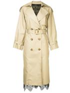 Le Ciel Bleu Double Breasted Trenchcoat - Nude & Neutrals