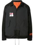 Heron Preston Ctnmb Embroidered Coach Jacket - Grey