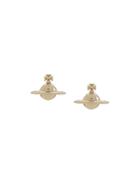 Vivienne Westwood Logo Stud Earrings - Gold
