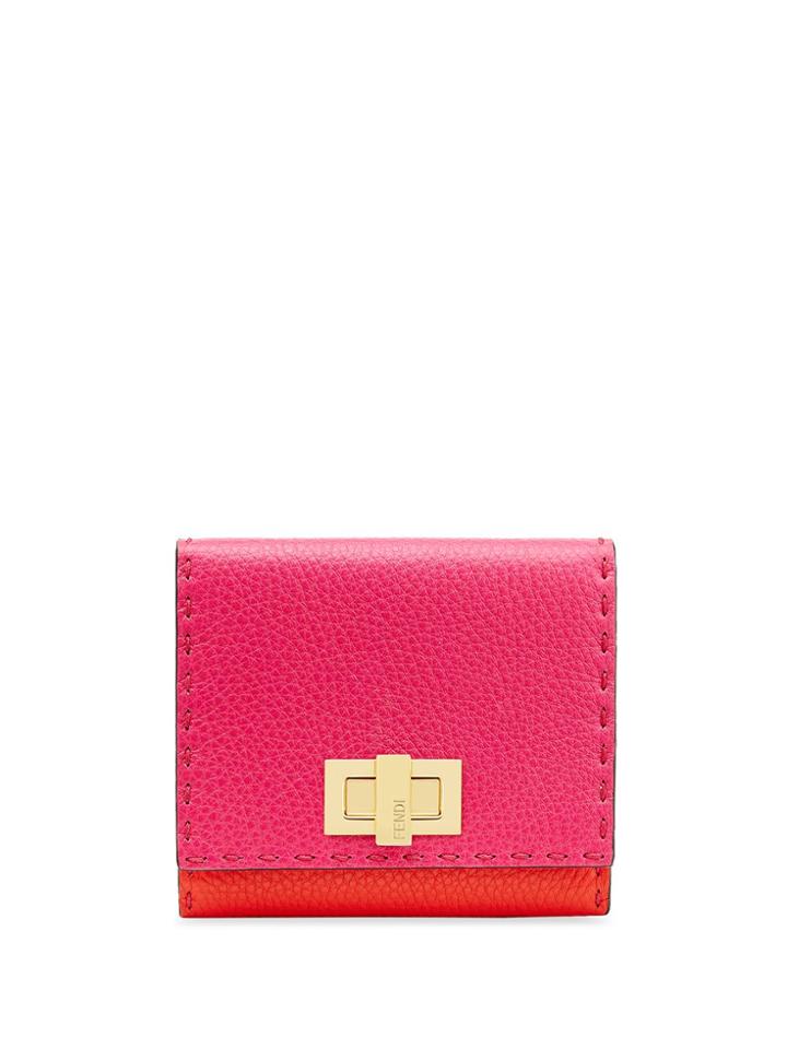 Fendi Jp Peekaboo Wallet - Pink