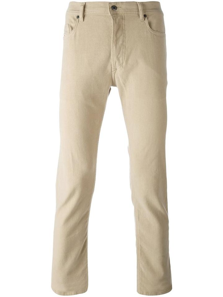 Diesel 'tepphar' Trousers, Men's, Size: 30, Nude/neutrals, Cotton/spandex/elastane