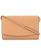Tory Burch Robinson Chain Wallet - Brown