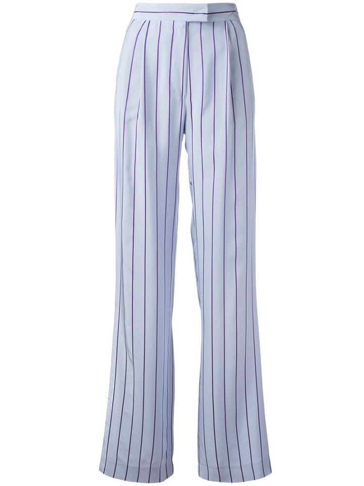 Etro Striped Trousers, Women's, Size: 40, Pink/purple, Viscose