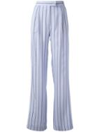Etro Striped Trousers, Women's, Size: 40, Pink/purple, Viscose