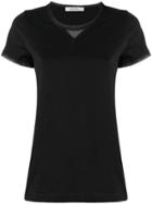 Dorothee Schumacher Chiffon Trim T-shirt - Black