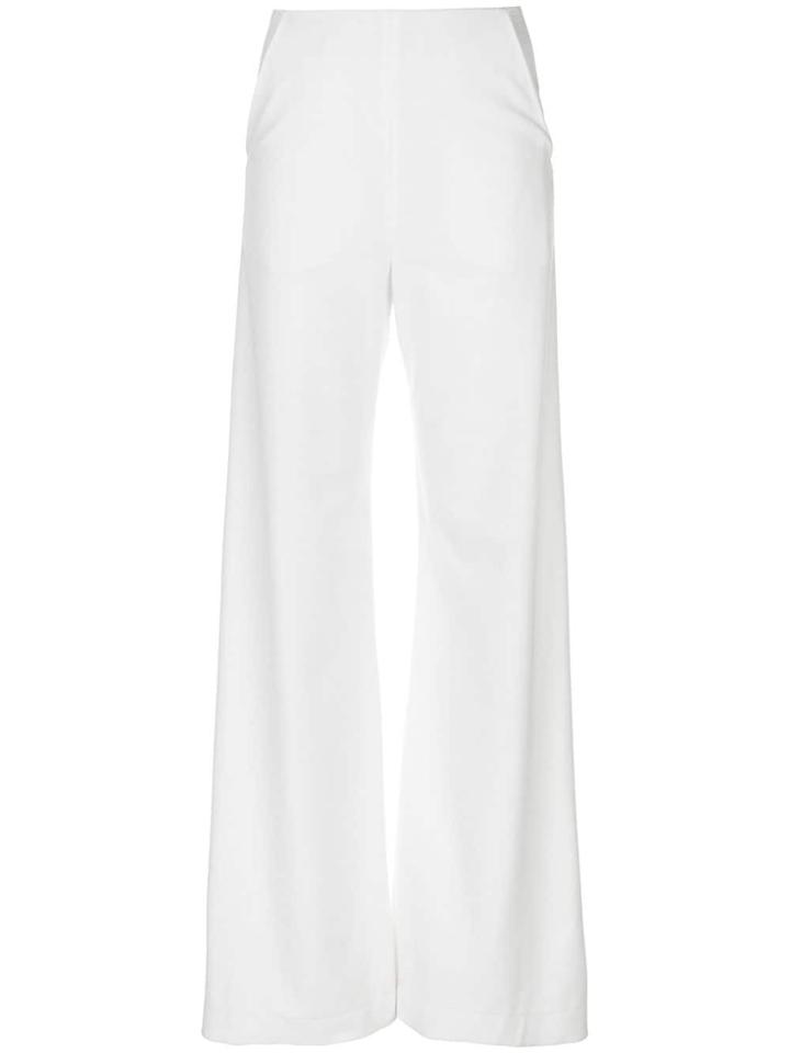 Paula Knorr Flared Style Trousers - White