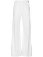 Paula Knorr Flared Style Trousers - White