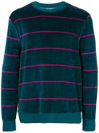 Stussy Striped Velvet Sweatshirt - Green