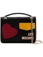 Love Moschino Medium Patches Shoulder Bag, Women's, Black