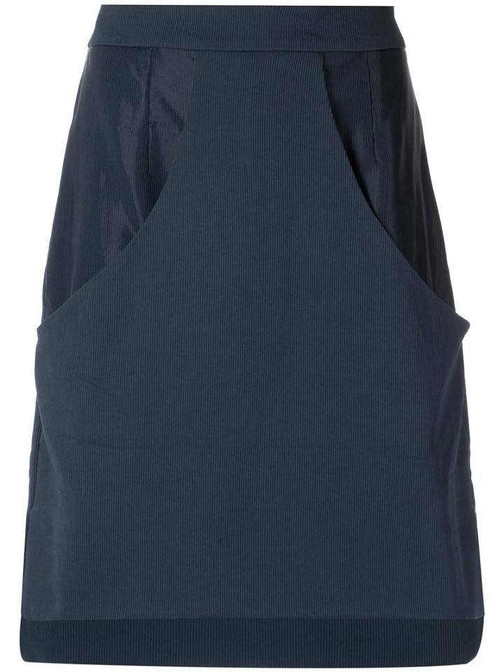 Olympiah - High Waisted Skirt - Women - Polyamide/viscose - 40, Blue, Polyamide/viscose