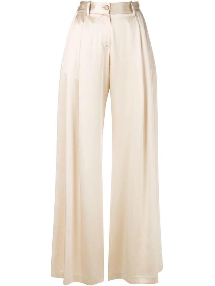 Nili Lotan Brixton Palazzo Pants - Neutrals