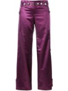 Romeo Gigli Pre-owned Wide-legged Cropped Trousers - Pink
